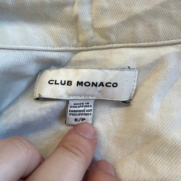 Club Monaco Women's Casual Button Down Shirt Long Sleeve Gray Size Small - Picture 3 of 5